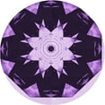 thumbnail image 1 of Ahgly Company Machine Washable Indoor Round Transitional Dark Purple Area Rugs, 6' Round, 1 of 7