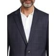 thumbnail image 4 of Lands' End Men's Deep Sea Navy Windowpane Sport Coat, 4 of 5