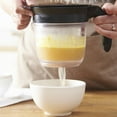 thumbnail image 3 of Piwvid Fat Separator with Bottom Release, 4 Cup Gravy Separator for Cooking with Oil Strainer, Kitchen Gadgets Grease Separator Packaged with a 3-in-1 Multifunctional Peeler, 3 of 7
