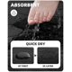 thumbnail image 2 of Color&Geometry Quick Dry Thin Bathroom Rugs Fit Under Door- Super Absorbent, Non Slip Rubber Backing, Non Shedding, Washable Black Bath Mat- 16"x24" S, 2 of 4