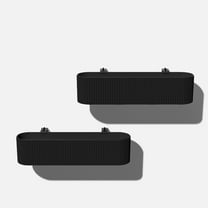 Veradek Demi Series Railing 36" Plastic-Stone Planter - (Black/2 Pack)