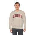 thumbnail image 6 of Onion Sweatshirt Gifts Crew Neck Shirt Long Sleeve Unisex, 6 of 7