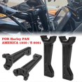 thumbnail image 1 of Motorcycle Black CNC Tall Risers Handlebar Riser Clamp Bar Mount For Harley Pan America 1250 RA1250 2023 2022, 1 of 3