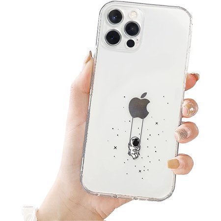 Compatible With Iphone 12 Pro Max Case Clear Cute With Astronaut Space Planet Star Creative Pattern For Women Men Girls Boy Lovers Soft Tpu Shockproof Slim For Iphone 12 Pro Max Swing