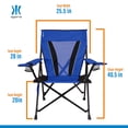 thumbnail image 3 of Kijaro Sillas de camping portátiles con doble bloqueo: disfrute del aire libre con una silla plegable versátil, una silla deportiva, una silla para exteriores y una silla de jardín - Función de bloque, 3 of 5