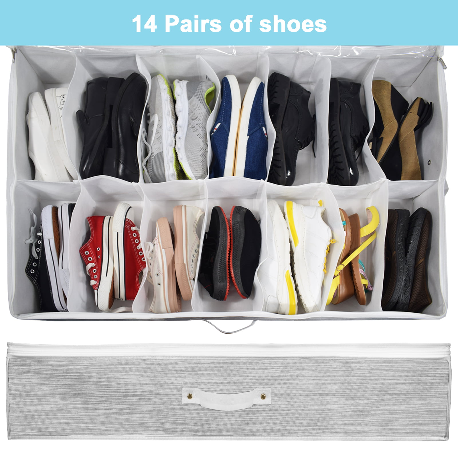 Portable Shoe Rack Organizer with Magnetic Clear Door for Closet Entry –  SPS FURNTIURE