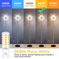 thumbnail image 4 of Bombilla LED TJOY G9, 4 W, 3000 K, 450 lm, 120 V, no regulable, paquete de 12, 4 of 7