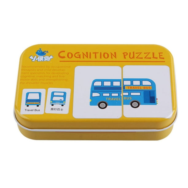 Tholdsy Juego de tarjetas de cognición para niños, juguetes educativos para edades tempranas, tarjetas de juego a juego para niños con caja, tráfico, Type2 NO2 Tholdsy FN000316-05