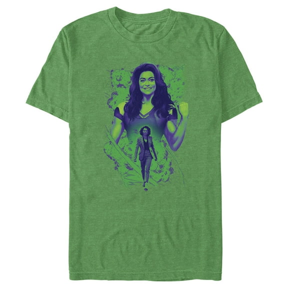 Men's She-Hulk: Attorney at Law Explosion of Willpower  Graphic Tee Kelly Heather 2X Large