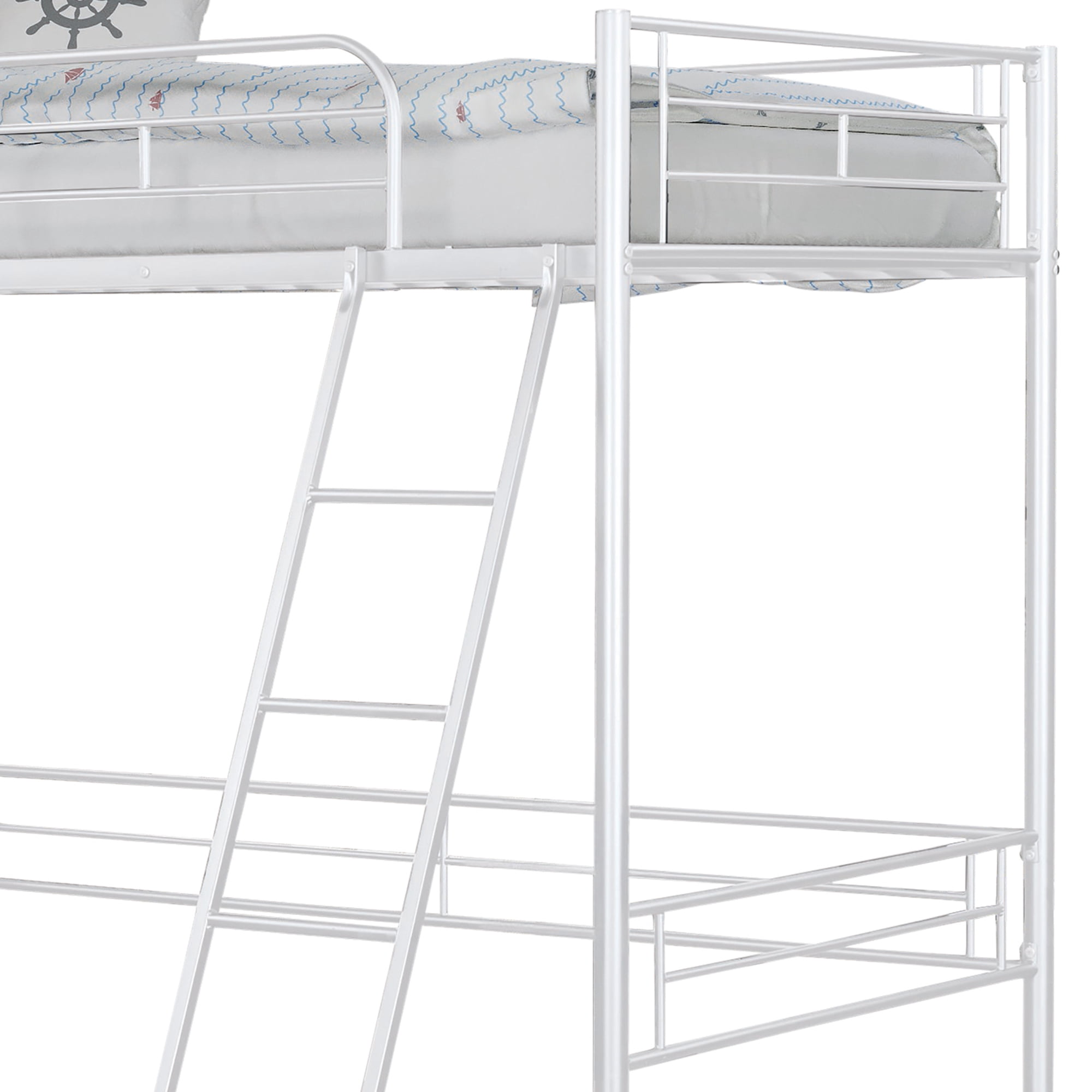 Furniture of America Amelia Kids White Twin Loft Bed