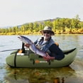 thumbnail image 5 of Spaco Inflatable Fishing Float Tube with Pump Storage Pockets and Fish Ruler, 5 of 10