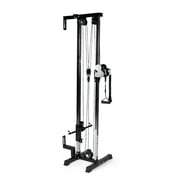 Titan Fitness Short Wall Mounted Pulley Tower V3, Rated 350 LB, 80.5in Tall Plate Loaded Cable Tower