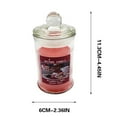 thumbnail image 2 of Apmemiss Christmas Decorations Indoor Clearance 1pc 90g Transparent Soy Wax Scented Candle In Clear Glass Jar, Suitable for Home Decoration and Romantic Gift Thanksgiving Decorations Indoor, 2 of 4