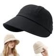 thumbnail image 2 of Inglocry Adjustable UPF Sunscreen Baseball Hat, UPF 50+Womens Sun Hat UV Protection Hiking Fishing Hats Wide Brim Hat Adjustable Ponytail Packable Sun Cap Black Black One Size, 2 of 4