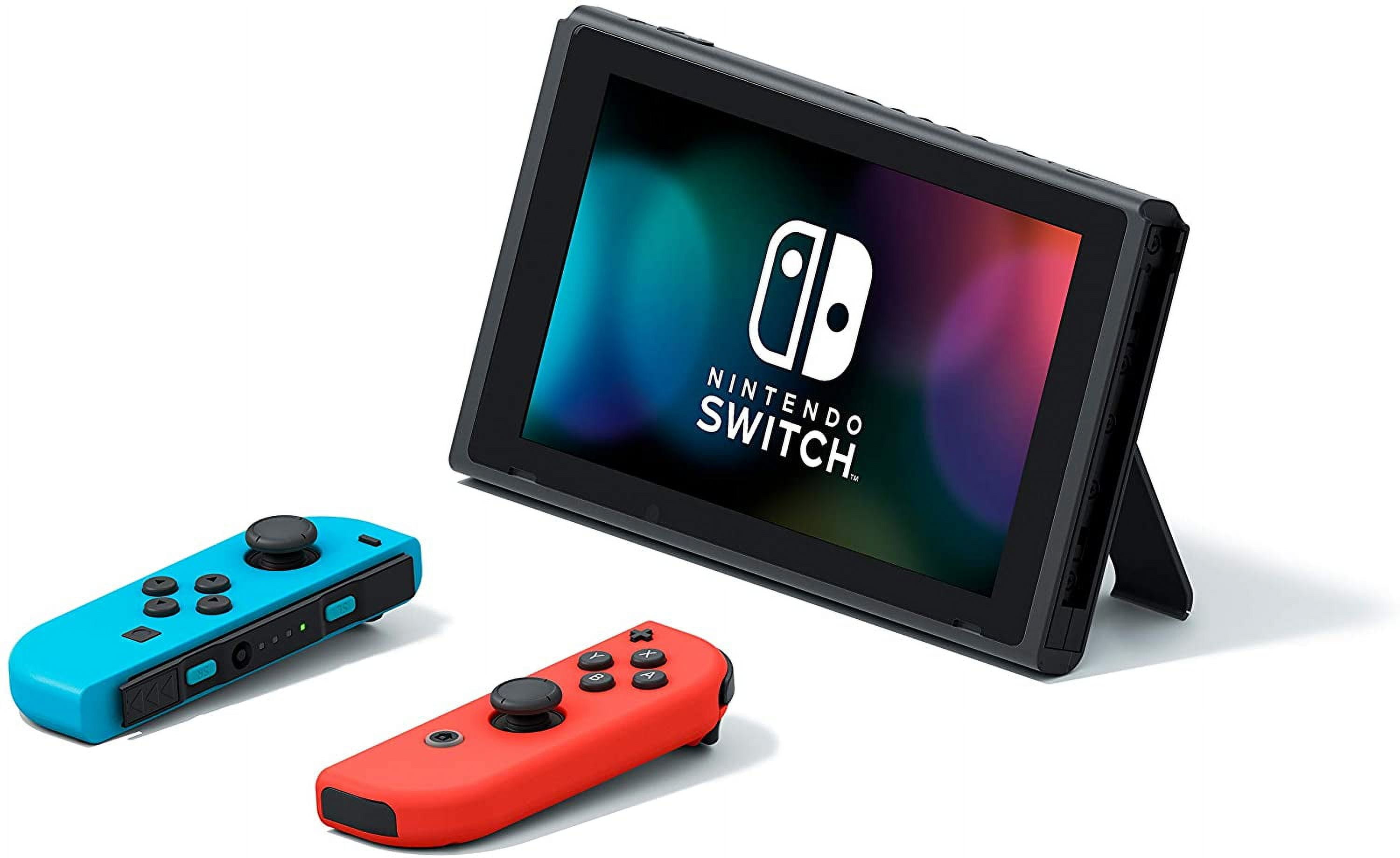 Nintendo Switch OLED Model w/ Neon Red & Neon Blue Joy-Con Console with  Mario Kart 8 Deluxe Game - Limited Bundle - Import with US Plug 