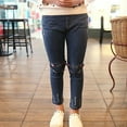 thumbnail image 4 of LYMAYTER Kids Girls Jeans Pants 3-13T Baby Toddler Stretch Denim Trousers Spring Fall Slim Fit Denim Leggings, 4 of 9