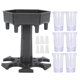 thumbnail image 2 of Liquid Dispenser Holder 6 Shots Liquor Dispenser Rack Wine Beer Drinking Tool Bar Accessory(Gray Transparent Cup ), 2 of 5