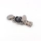 thumbnail image 3 of EeaseMX 3 pinzas para ropa de mujer con forma de flor, elementos playeros, pinzas para chal, camisetas, pinzas de apertura chapadas en plata de ley, pinzas para suéter, cadena, cárdigan (plata), 3 of 8