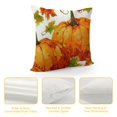 thumbnail image 4 of BCIIG Halloween Pumpkins Watercolor Throw Pillow Covers  Decorative Pillow Cases for Couch Bedroom Living Room 18x18in, 4 of 5