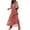 RD1, variant on Womens Loose Fit Casual Summer V Neck Half Sleeve Bohemian Geometric Pattern Maxi Long Dresses RD2,L