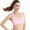 Pink, variant on Women's Tank Style Cotton Sports Bra Women's Support Seamless Racerback Sports Bra
