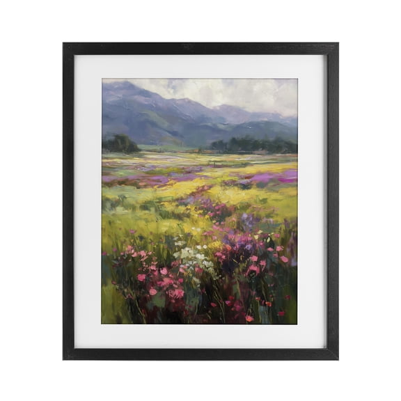 Stupell Industries Traditional Vast Horizon Of Flowers Black Framed Print Under Glass, 13 x 16, by Svetlana Aleynikova