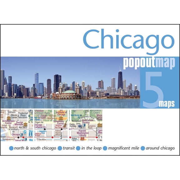 Popout Maps Chicago Popout Map, (Paperback)