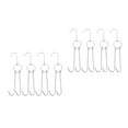 thumbnail image 6 of Worgeous 8 pcs BBQ Rib Hooks for Smoker Stainless Steel Meat Hook for Butchering Hanging hooks Kitchen Meat Hook Roast Hook Double Meat Hook, 6 of 8
