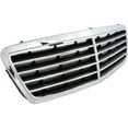 thumbnail image 3 of 2003-2007 For Mercedes-Benz For C230/For C240 Chrome Grille Assembly With Black Inserts - Avantgarde & Elegance Packages, 3 of 5