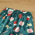 thumbnail image 6 of 2 Piece Girls Boys Print Satin Pajama Set Button Down Long Sleeve Top and Pants Sleepwear, 6 of 7