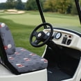 thumbnail image 3 of Aplkyhs Love Golf Paw Golf Cart Seat Covers Travel Sports Golf Cart Seat Cover Fits for EZGO Club Car and More 2 Person Seats Golf Carts Keeps Seats Clean and Comfortable, 3 of 7