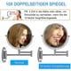 thumbnail image 4 of Wall Mount Makeup Mirror, 10x Magnifying Two Side Led Lighted Vanity M, 4 of 5
