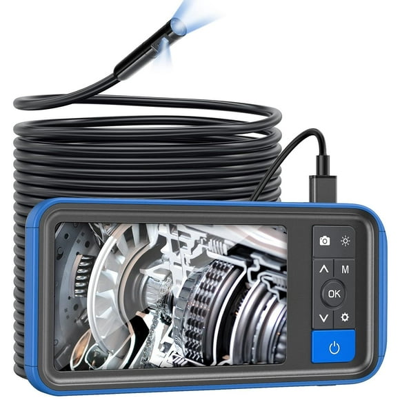 50ft Sewer Camera, Teslong 1080P Drain Plumbing Snake Inspection Camera with Light, 50 ft Flexible Borescope Endoscope Duct Fiber Optic Scope Cam
