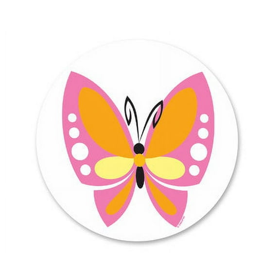 Pink Butterfly Edible Icing Image Cake Decoration Topper -1/4 Sheet