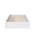 thumbnail image 3 of Leo & Lacey Solid Wood Urban Full Storage Platform Bed in White, 3 of 7