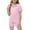 Pink, variant on Kiijoy Toddler Girl's Pajamas Solid Casual Snug-Fit Sleepwear Sets, 2-Piece, Sizes 2-13T