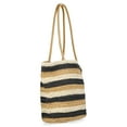 thumbnail image 2 of Time and Tru Women's Striped Straw Tote Bag, Natural, 2 of 4