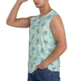 thumbnail image 3 of Goofa Sea Turtle Printed Men's Sleeveless T-Shirt - Athletic Gym Workout Tank Top for Men - Moisture-Wicking, UPF 30+ Quick-Dry Muscle Tee-XX-Large, 3 of 8