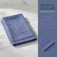 thumbnail image 3 of Unique Bargains 2Pcs 100% Cotton Waffle Weave Solid color Kitchen Towels Blue 12" x 12", 3 of 6