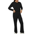 thumbnail image 6 of Set Womens Sweatsuits Set Slim Fit Long Pants Jogger Two Piece Suit Elegant Dresses for Women Wedding Guest Pant Sleeve plus Size Rompers for Women Dressy Girls Suits Formal Christmas Outfits for, 6 of 7