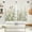 01green Leaves, variant on Linen Kitchen Curtains Floral Tier Curtains 24 Inch Farmhouse Botanic Cafe Curtains Small Window Curtains Rustic Half Window Curtains for Living Room Bathroom Laundry 2 Panels Black on Beige