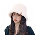 thumbnail image 1 of Women‘s Winter Faux Fur Fuzzy Warm Bucket Hat, 1 of 8