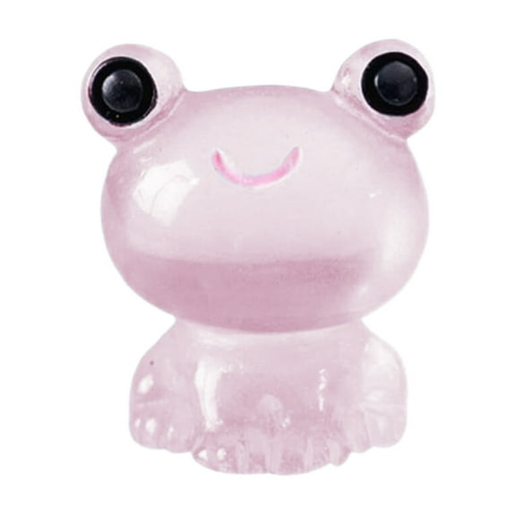 Clearance Under $10 Desktop Ornament, 20pcs Resin Frogs Figurines Miniature Frog Figurines Garden Tiny Luminous Frogs Ornaments