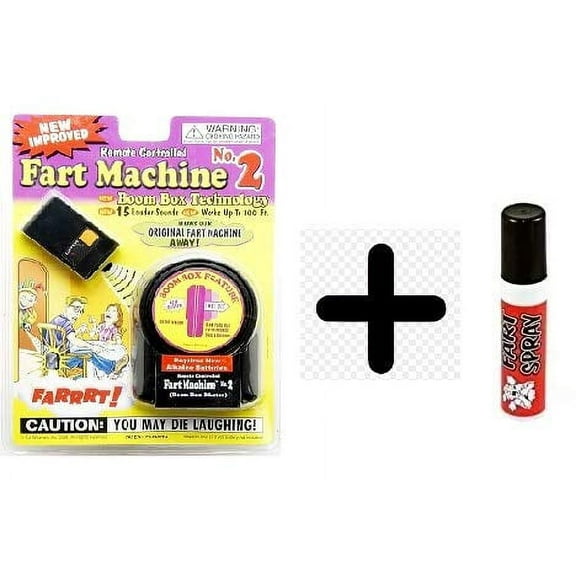 Remote Control Fart Machine and Liquid Fart Spray Combo Set