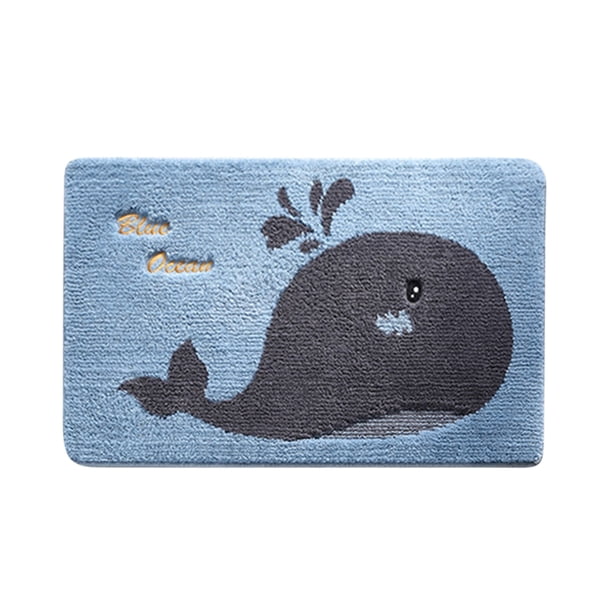 Felpudo de dibujos animados para puerta, tapete absorbente para pies, puerta de casa, entrada al baño, alfombra antideslizante