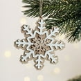 thumbnail image 6 of PRETXORVE Christmas Decor, Christmas Tree Decorations, Wooden Christmas Snowflake Decoration Pendants Suitable for Christmas Trees, Doors, and Fireplaces, 6 of 6
