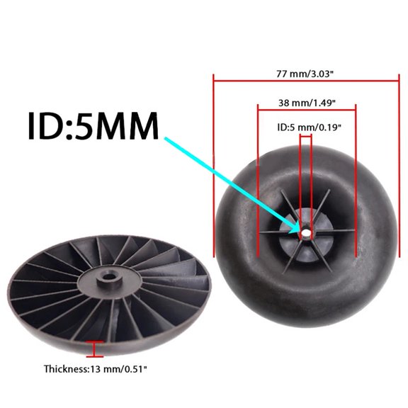 DAMIFU Car Heater Accessory Inner Wind Wheel Parking Heater Setup 12V Heater Blower Fan 2Kw Diesel Heater 5Kw Diesel Heater