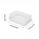 thumbnail image 3 of Caja transparente para guardar queso con guía de corte | Para mantequilla y margarina | Apto para refrigerador y congelador | 16,5 x 9,5 x 5 cm | Juego de 1 pieza, 3 of 7