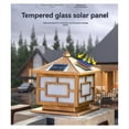 thumbnail image 4 of Al Aire Libre LED Solar Luces Impermeable Solar Columna Luz con Control Remoto LED Luz para Jardín Patio, 4 of 5