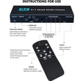 thumbnail image 2 of Dosaele pour HDMI Visionneuse Quad-Écran 4-en-1 Interrupteur MultiViewer pour Applications Vidéo Professionnelles Supporte 1080P60Hz, 2 of 10